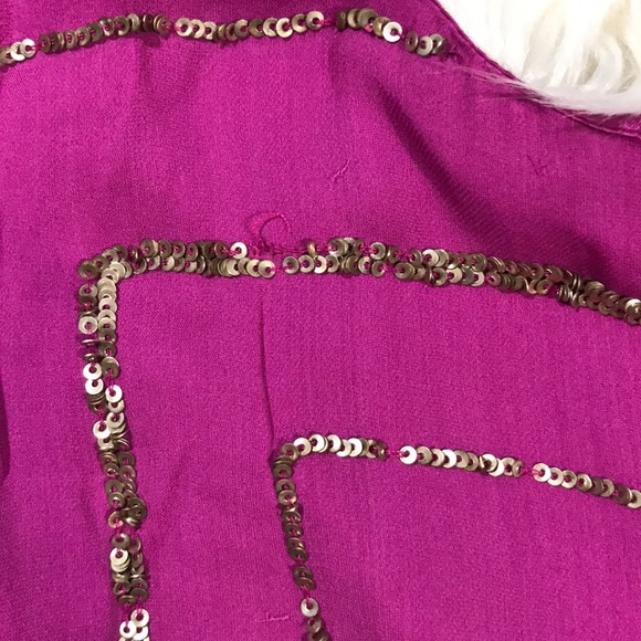 Parker pink dress with gold sequins - Picture 4 of 6